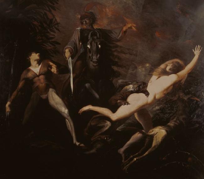 Johann Heinrich Fuseli Theodore Meets in the Wood the Spectre of His Ancestor Guido Cavalcanti oil painting image